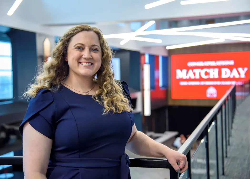 Caitlan Jones will graduate from UofL School of Medicine on May 11 and continue her training at the UofL Owensboro Family Medicine Residency Program.