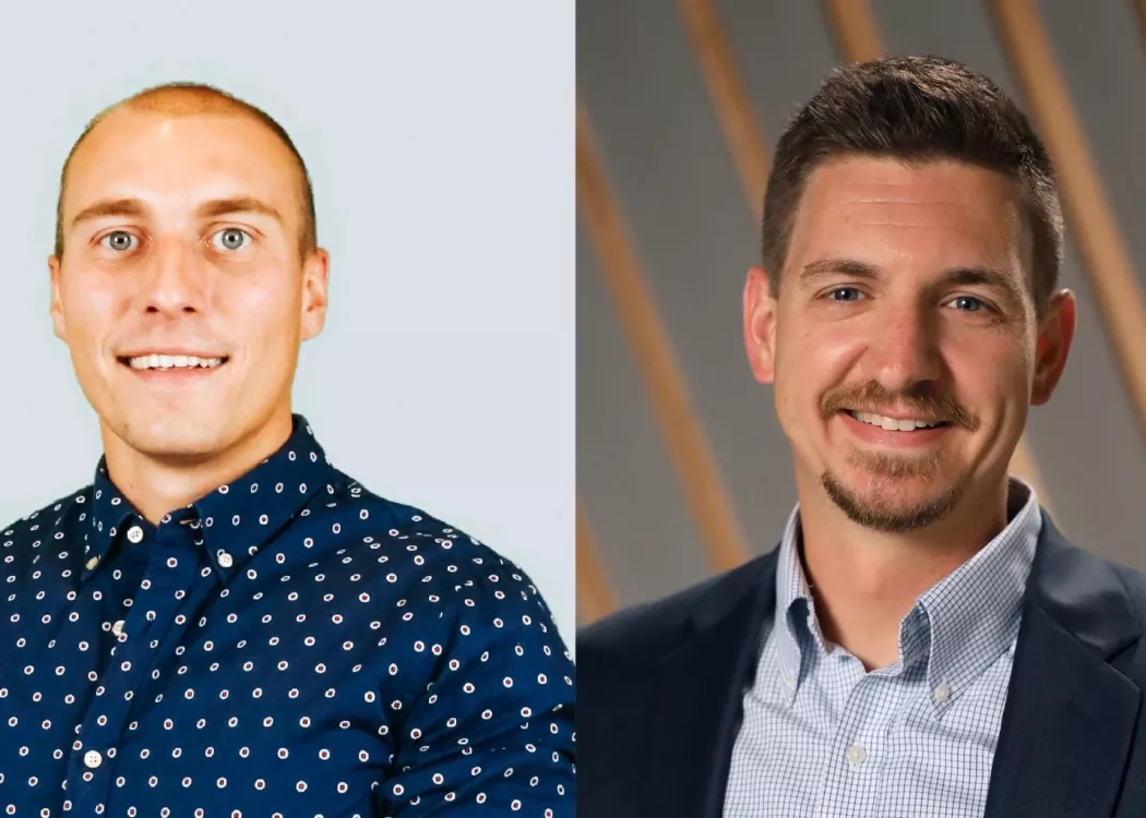 Headshots of two men